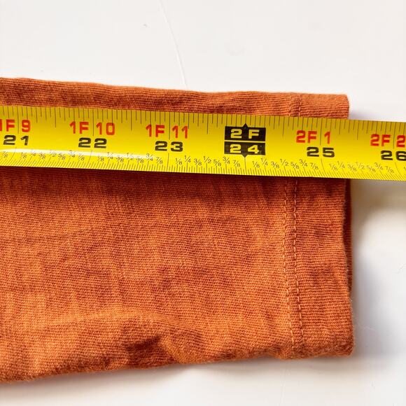 J.Crew Girlfriend Tee Women's S Copper Fall Long Sleeves Lightweight 100% Cotton - Picture 10 of 11